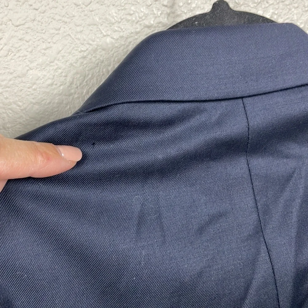 Tasso Elba Navy Blue Wool Blazer Suit Jacket Mens Sz 44R